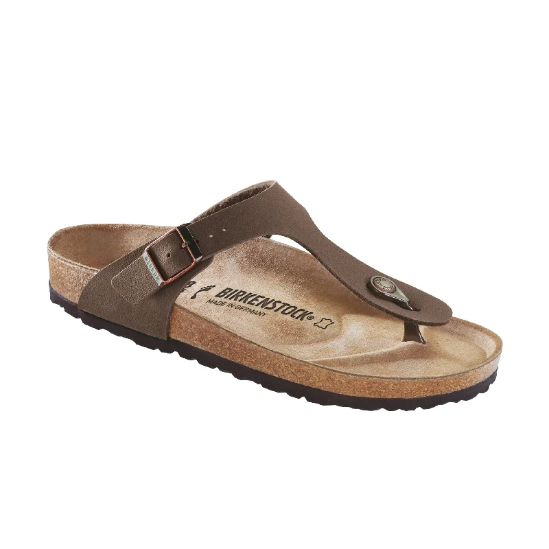 Men's leather sandals with an adjustable strapGizeh Mocca BirkiBuc