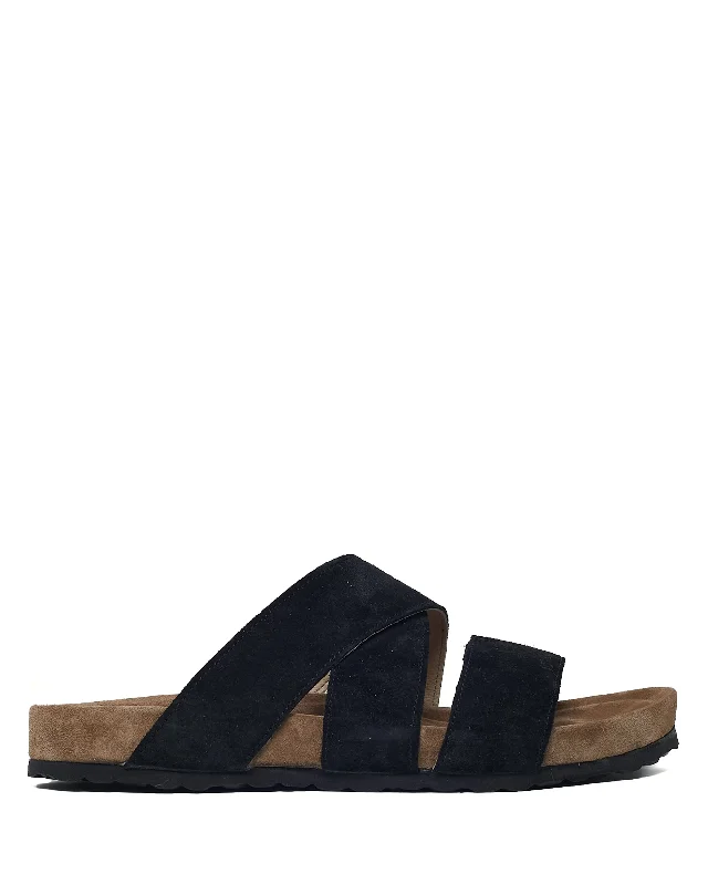 Men's sandals with a durable outer soleJames Suede Black