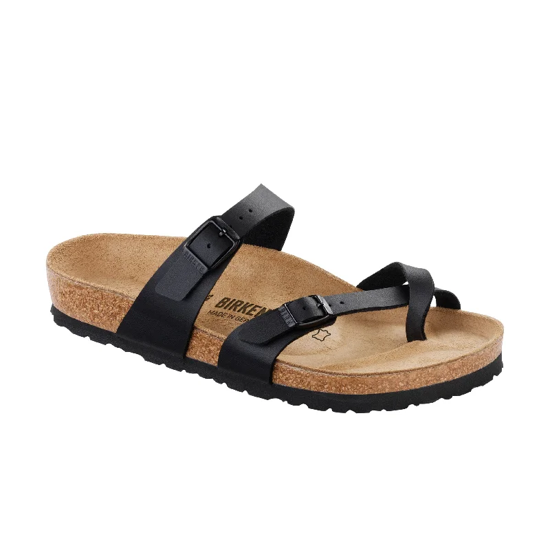 Men's sandals with a stretchy strap for a better fitMayari Black Birko-Flor