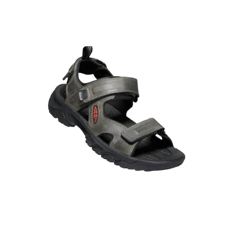 Men’S Targhee Iii Open Toe Sandals In Grey/black