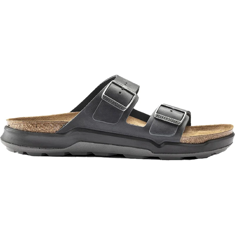 Men's Birkenstock Arizona Rugged Black Oiled Leather