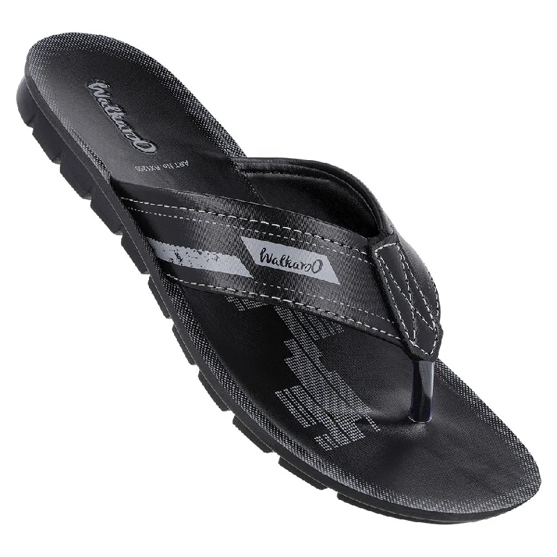 Men's sandals with a padded heelMen's Daily Wear Sandals  - BX1259 Black