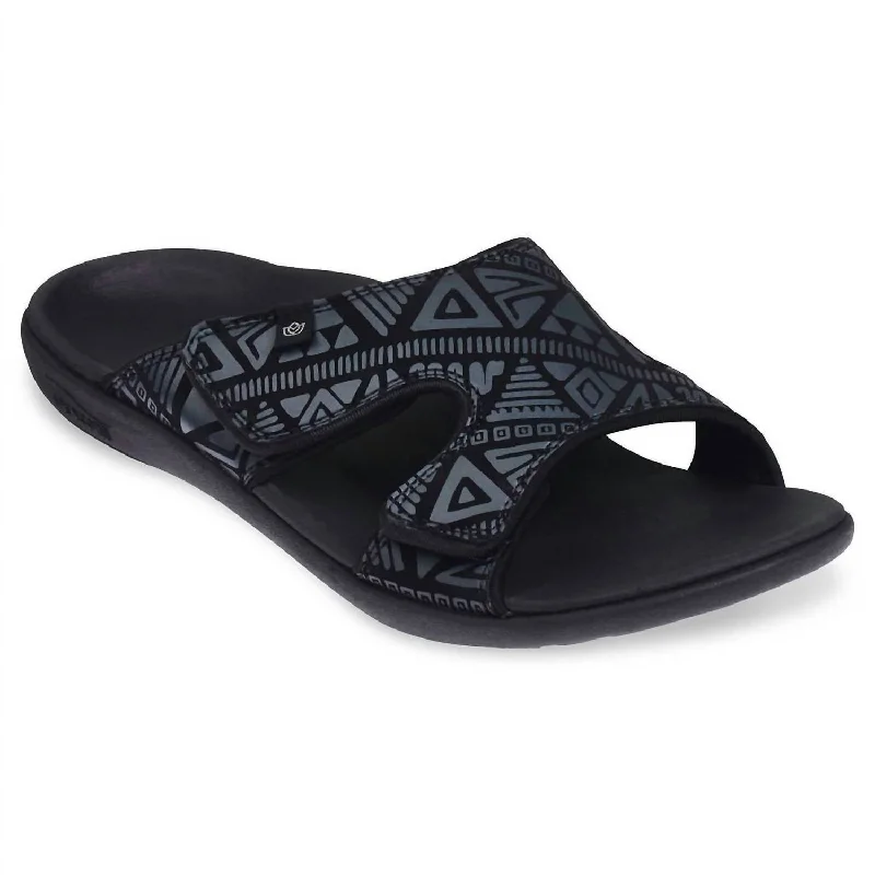 Men's Kholo Tribal Sandal In Black