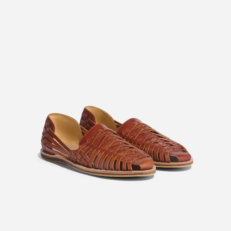 Men's sandals with a flexible sole for easy movementMen's Huarache Sandal Brandy