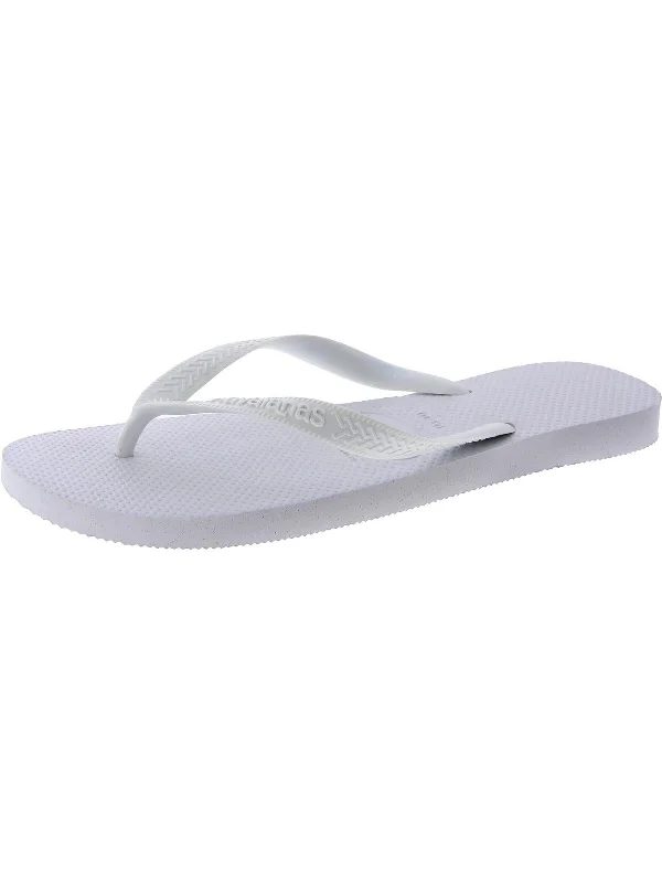 Mens Textured Signature Thong Sandals