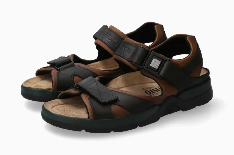 Men's leather sandals with an adjustable strapMephisto Shark Fit