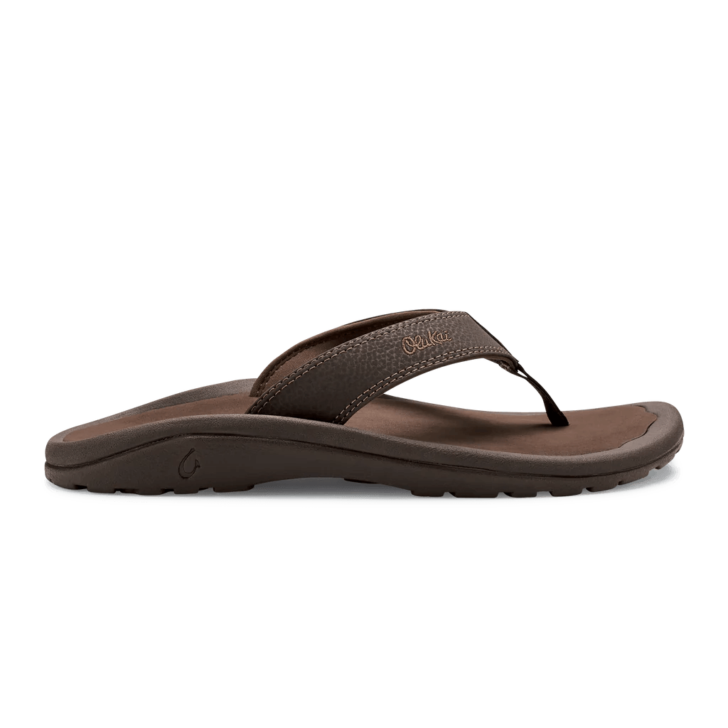 Men's leather sandals with an adjustable strapOlukai Men's Ohana - Dark Java/Ray