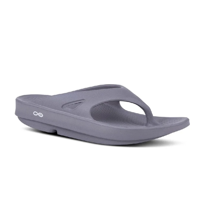 Men's sandals with a durable outer soleOofos OOriginal Thong - Slate