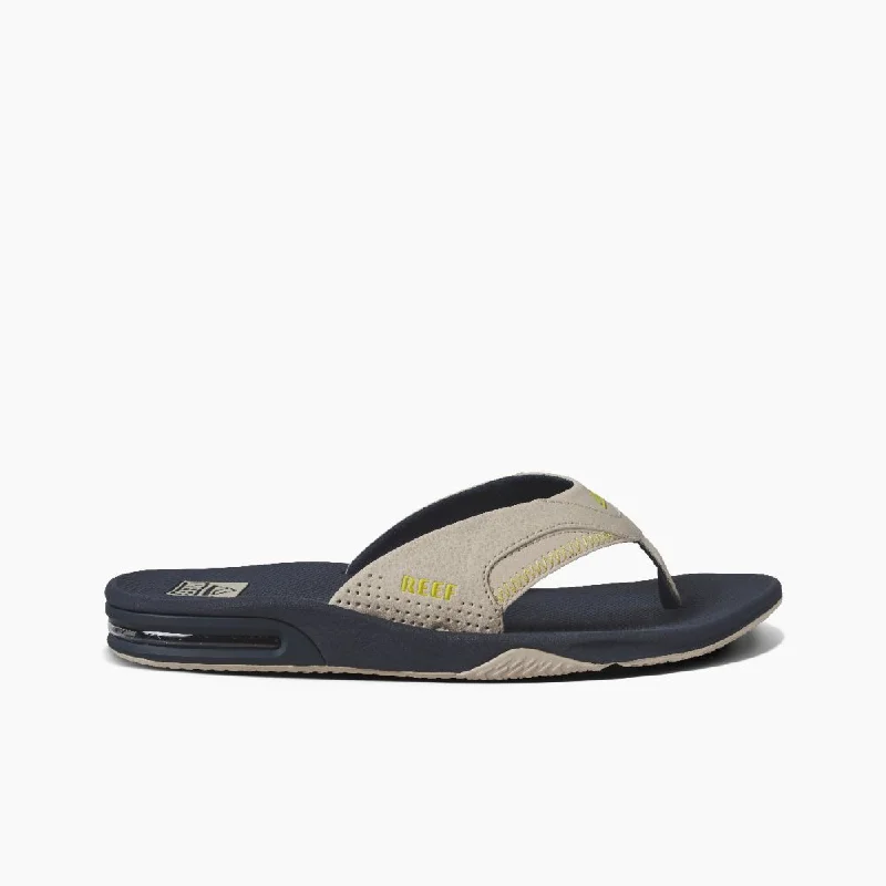 Reef Men's Fanning - Navy/Oak/Lime