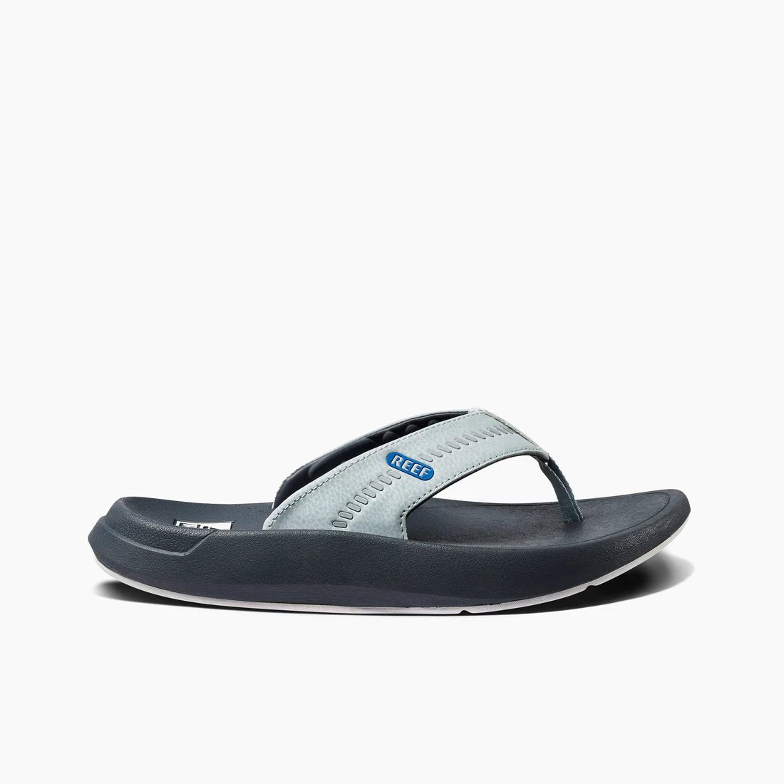 Men's sandals with a durable outer soleReef Men's Swellsole Cruiser - Grey/Light Grey/Blue Men's sandals with a durable outer soleReef Men's Swellsole Cruiser - Grey/Light Grey/Blue