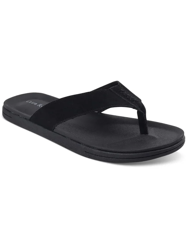 Riley Mens Round Toe Flat Flip-Flops