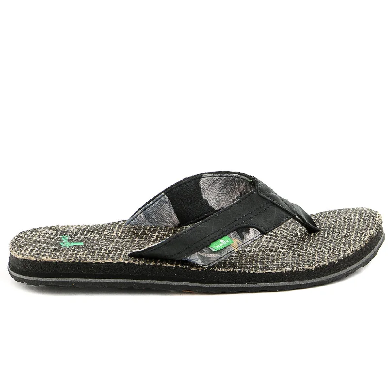 Sanuk Range Flip Flop - Black - Mens