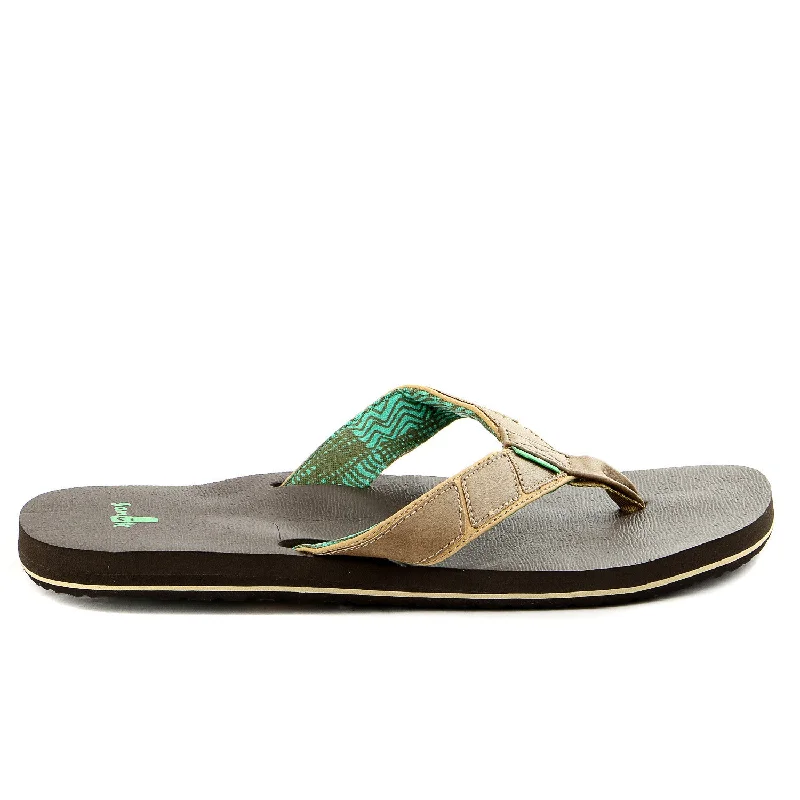 Sanuk Tribune Flip Flop - Tan - Mens