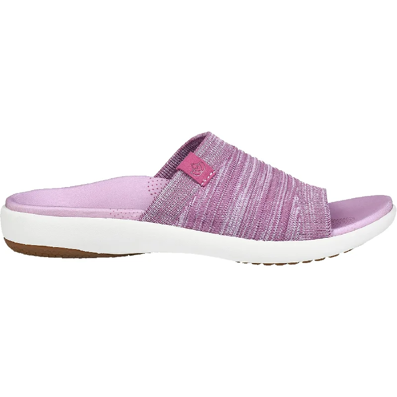 Men's sandals with a padded heelWomen's Spenco Astoria Memory Foam Slide Heathered Rose Knit Fabric Men's sandals with a padded heelWomen's Spenco Astoria Memory Foam Slide Heathered Rose Knit Fabric