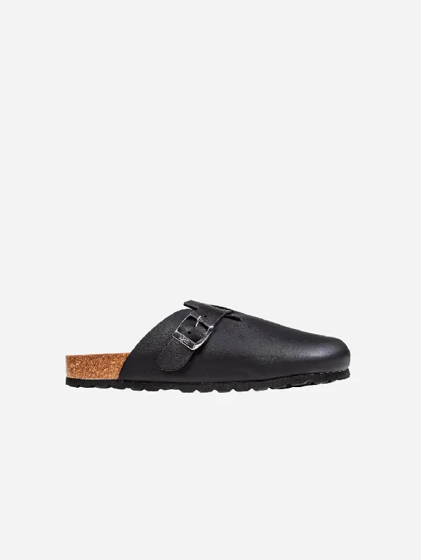 Men's leather sandals with an adjustable strapTaro Men's Footbed Vegan Shoes | Black Men's leather sandals with an adjustable strapTaro Men's Footbed Vegan Shoes | Black