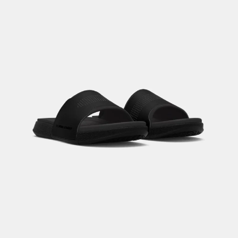 Men's sandals with a pointed toe for a stylish lookUnder Armour Unisex UA Ansa Elevate Slides 3025044-001 - Black/Jet Gray Men's sandals with a pointed toe for a stylish lookUnder Armour Unisex UA Ansa Elevate Slides 3025044-001 - Black/Jet Gray