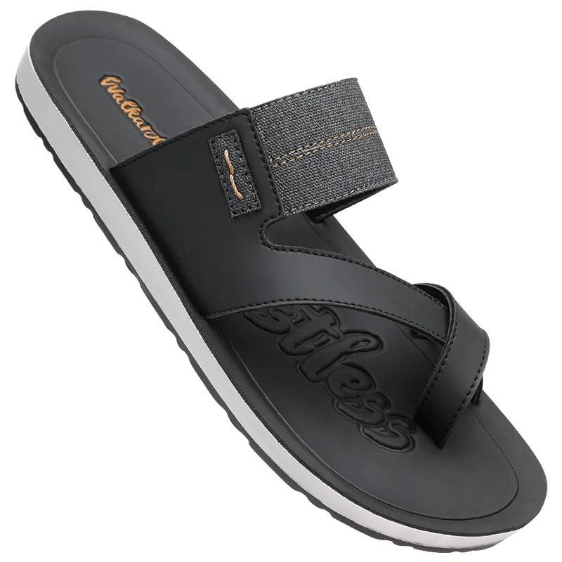 Men's sandals with a rubber sole for tractionMen's Cross Strap Sandals - WG5301 Black Men's sandals with a rubber sole for tractionMen's Cross Strap Sandals - WG5301 Black