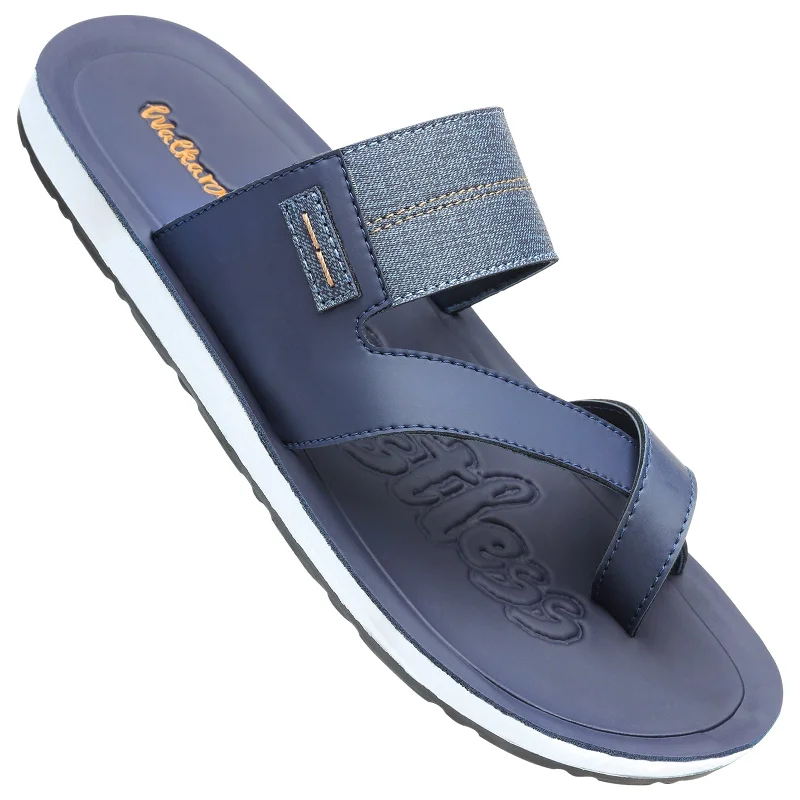 Men's sandals with a decorative buckle or charmMen's Cross Strap Sandals - WG5301 Blue Men's sandals with a decorative buckle or charmMen's Cross Strap Sandals - WG5301 Blue