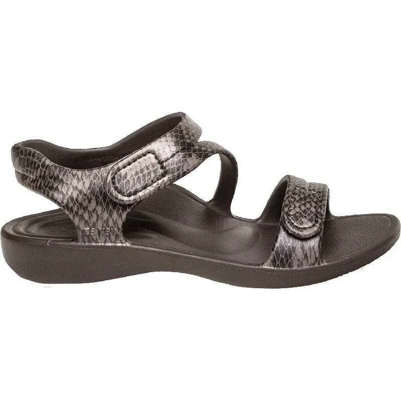 Men's sandals with a durable outer soleWomen's Aetrex Jillian Sport Brown Boa EVA