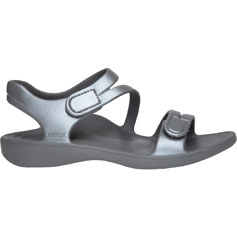 Men's sandals in a neutral color like black or brownWomen's Aetrex Jillian Sport Shimmer Grey EVA Men's sandals in a neutral color like black or brownWomen's Aetrex Jillian Sport Shimmer Grey EVA