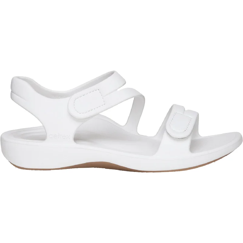 Men's leather sandals with an adjustable strapWomen's Aetrex Jillian Sport White EVA Men's leather sandals with an adjustable strapWomen's Aetrex Jillian Sport White EVA