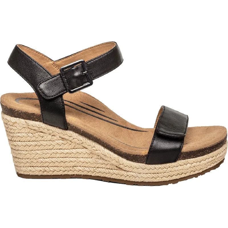 Men's sandals with a shock - absorbing insoleWomen's Aetrex Sydney Black Leather