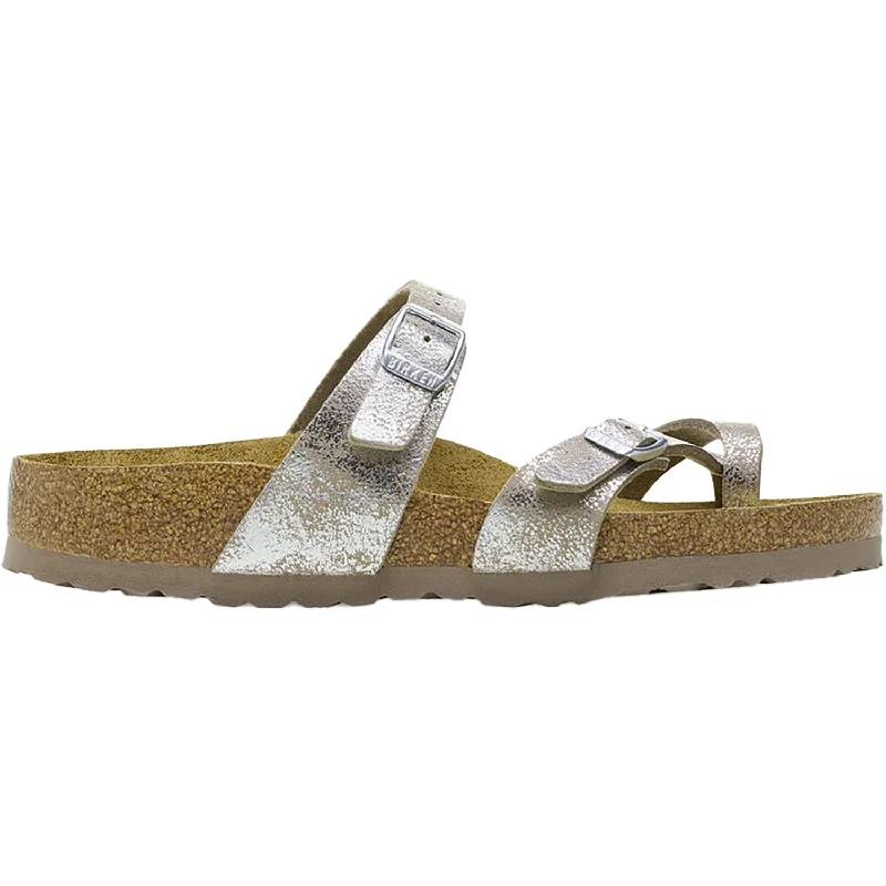 Men's sandals with a decorative buckle or charmWomen's Birkenstock Mayari Washed Taupe/Silver Birki Synthetic Men's sandals with a decorative buckle or charmWomen's Birkenstock Mayari Washed Taupe/Silver Birki Synthetic