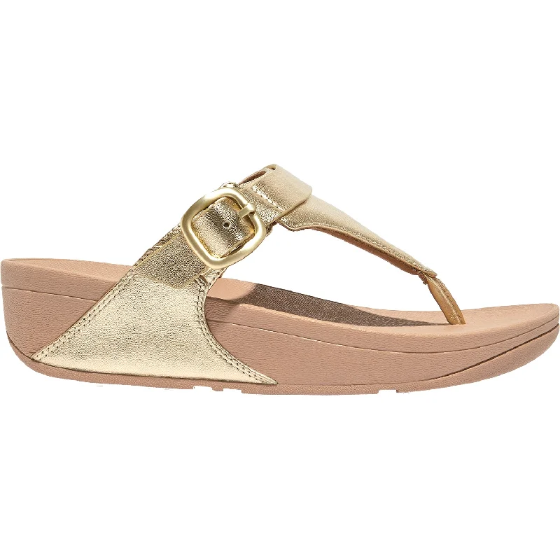 Men's sandals with a rubber sole for tractionWomen's FitFlop Lulu Platino Leather