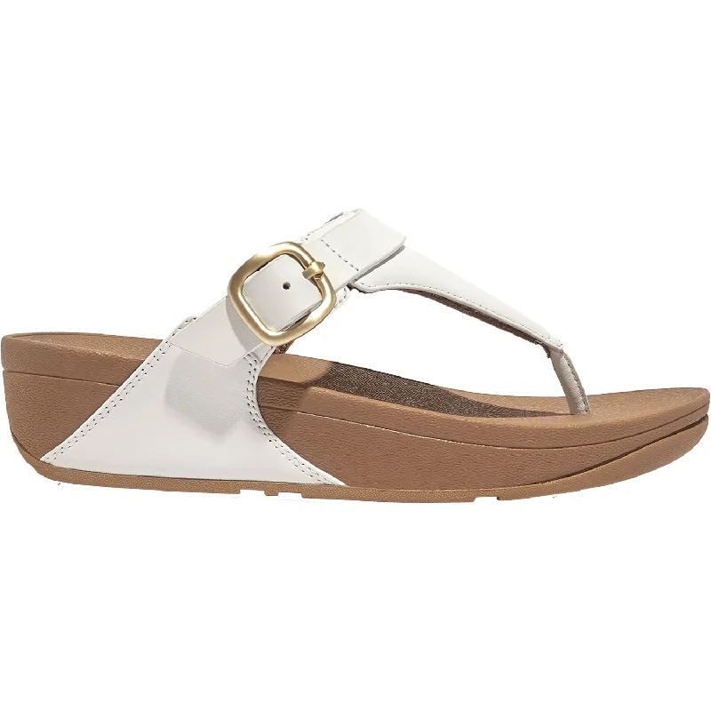 Men's sandals with a stretchy strap for a better fitWomen's FitFlop Lulu Urban White Leather Men's sandals with a stretchy strap for a better fitWomen's FitFlop Lulu Urban White Leather