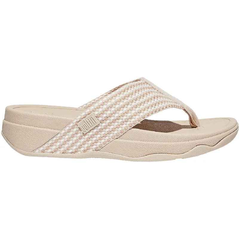 Flip - flop style men's sandals for beach wearWomen's FitFlop Surfa Stone Beige Mix Fabric Flip - flop style men's sandals for beach wearWomen's FitFlop Surfa Stone Beige Mix Fabric