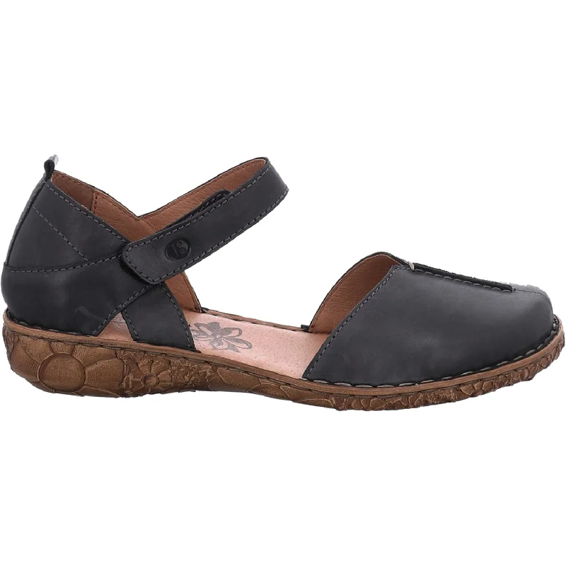 Men's sandals with a stretchy strap for a better fitWomen's Josef Seibel Rosalie 42 Black Leather Men's sandals with a stretchy strap for a better fitWomen's Josef Seibel Rosalie 42 Black Leather