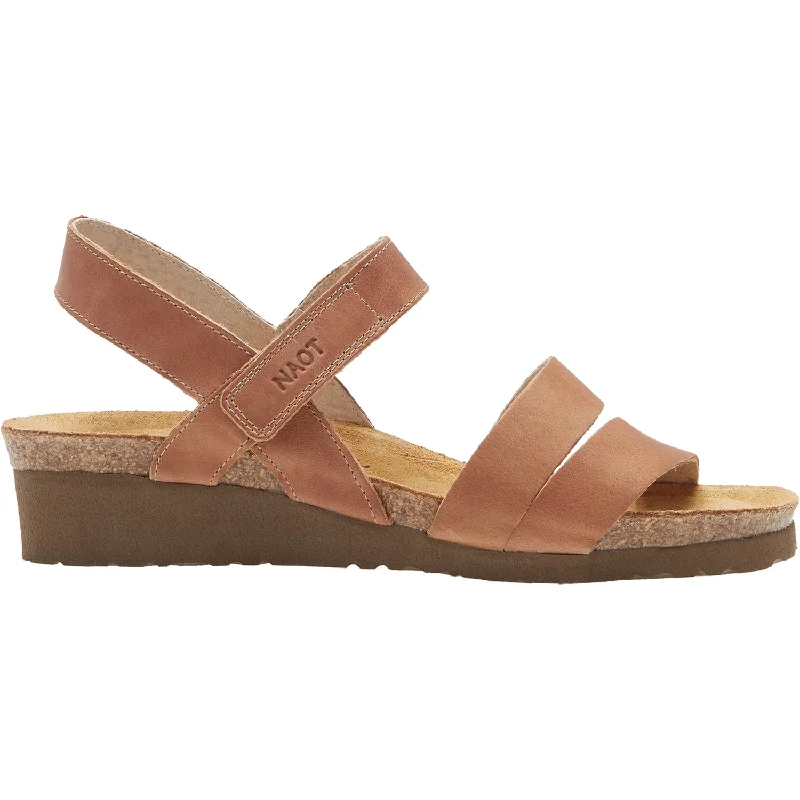 Flip - flop style men's sandals for beach wearWomen's Naot Kayla Latte Brown Leather Flip - flop style men's sandals for beach wearWomen's Naot Kayla Latte Brown Leather