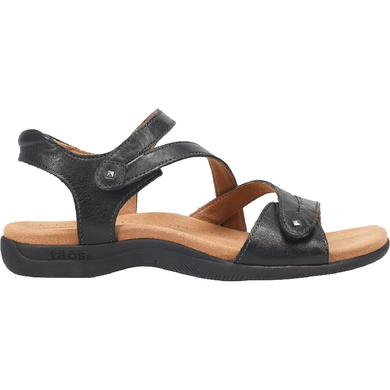 Men's sandals with a shock - absorbing insoleWomen's Taos Big Time Black Leather