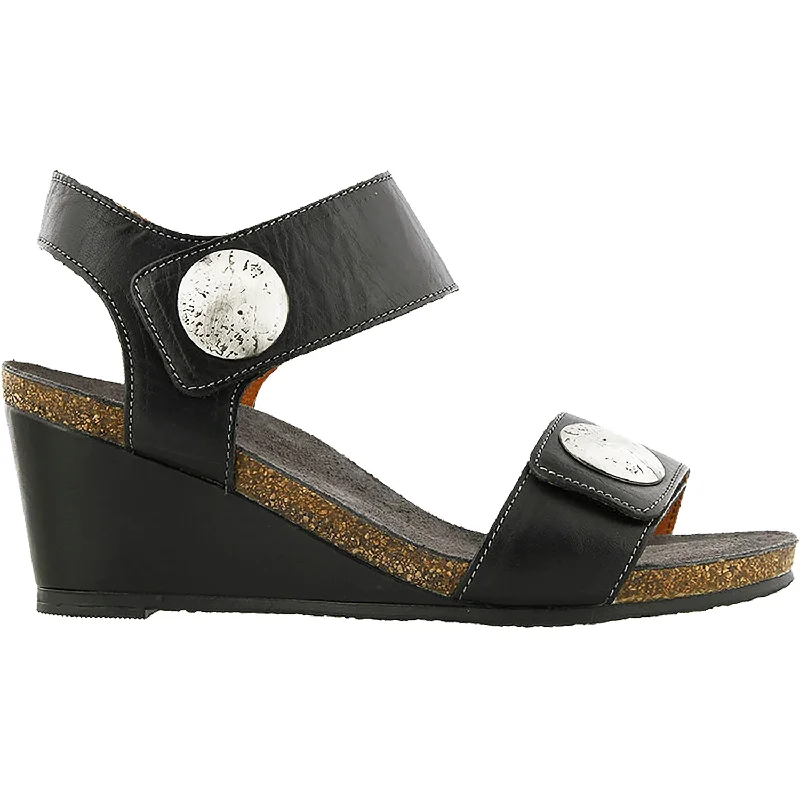 Men's sandals with a buckle closureWomen's Taos Carousel 3 Black Leather