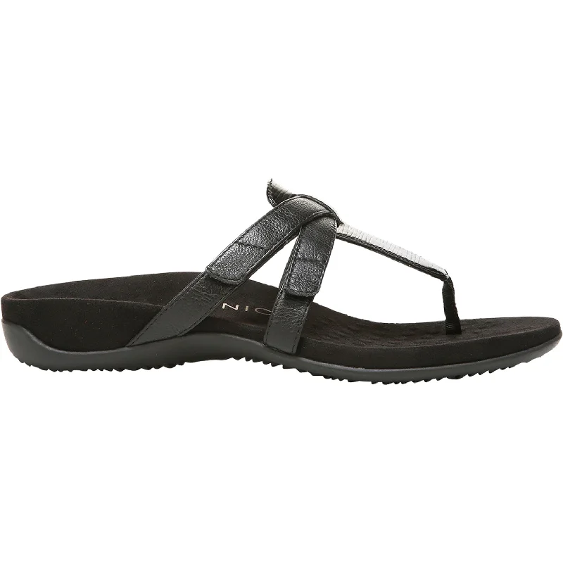 Men's sandals with a leather lining for comfortWomen's Vionic Karley Black Leather