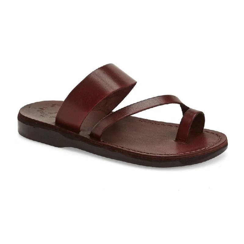 Zohar - Leather Toe Ring Sandal | Brown