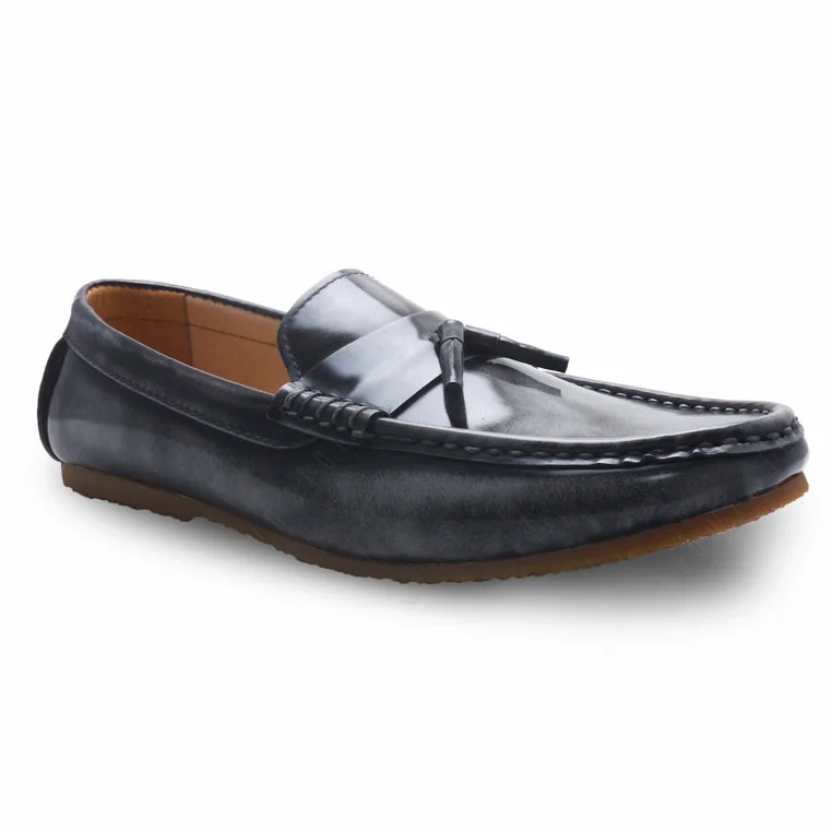 Men's loafers with a low - heeled designComfy Tassel Loafer European Brush Off Ash Grey Men's loafers with a low - heeled designComfy Tassel Loafer European Brush Off Ash Grey