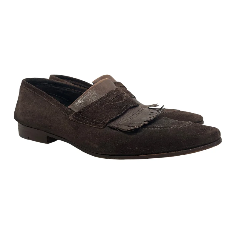 Slip - on men's loafers for easy wearTOM FORD/Loafers/US 10.5/Suede/BRW/