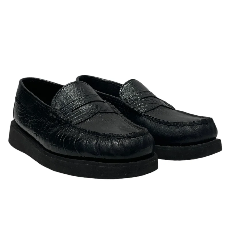 Men's loafers with a removable insole for cleaningEngineered Garments/Loafers/US 8/Leather/BLK/ Men's loafers with a removable insole for cleaningEngineered Garments/Loafers/US 8/Leather/BLK/
