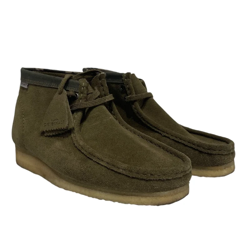 Men's loafers with a moc - toe designClarks/Carhartt/Loafers/US 9.5/Suede/GRN/WALLABEE Men's loafers with a moc - toe designClarks/Carhartt/Loafers/US 9.5/Suede/GRN/WALLABEE