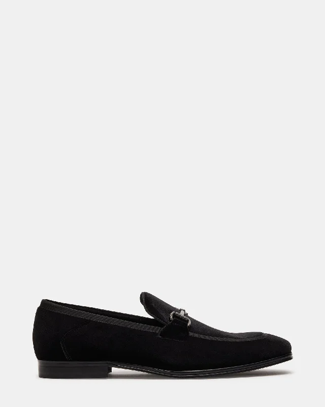 Men's loafers in a neutral color like black or brownAADI BLACK/SILVER