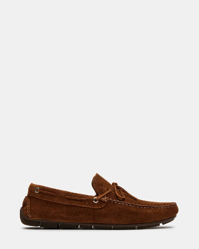 Men's loafers with a removable insole for cleaningAMALFI TOBACCO SUEDE
