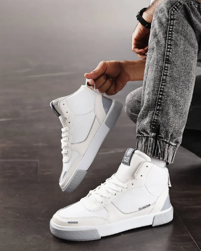 Men's casual shoes with a logo patch on the tongueBacca Bucci High-top SKYLINE SOARER Men's Sneakers - Gen Z Style Elevation Men's casual shoes with a logo patch on the tongueBacca Bucci High-top SKYLINE SOARER Men's Sneakers - Gen Z Style Elevation