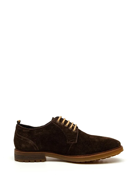 Men's casual shoes with a padded heel for comfortBase London Hughes Suede Shoes, Brown Men's casual shoes with a padded heel for comfortBase London Hughes Suede Shoes, Brown