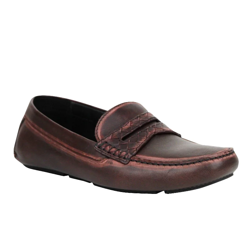 Men's loafers with a contrast stitching detailBottega Veneta Men's Worn Leather Loafer Shoes (EU / US) Men's loafers with a contrast stitching detailBottega Veneta Men's Worn Leather Loafer Shoes (EU / US)