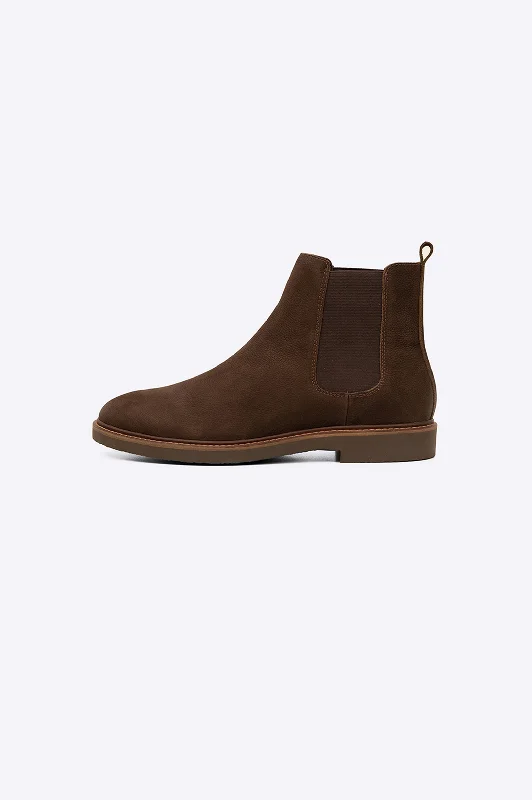 Men's trendy combat boots with multiple bucklesBOWIE LEATHER CHELSEAS