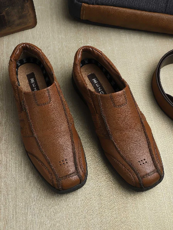 Men's casual shoes with a soft insole for cushioningEzok Men's Genuine Leather Slip-Ons Shoes Men's casual shoes with a soft insole for cushioningEzok Men's Genuine Leather Slip-Ons Shoes