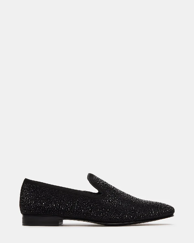 Men's leather loafers with a penny slotCASHH BLACK