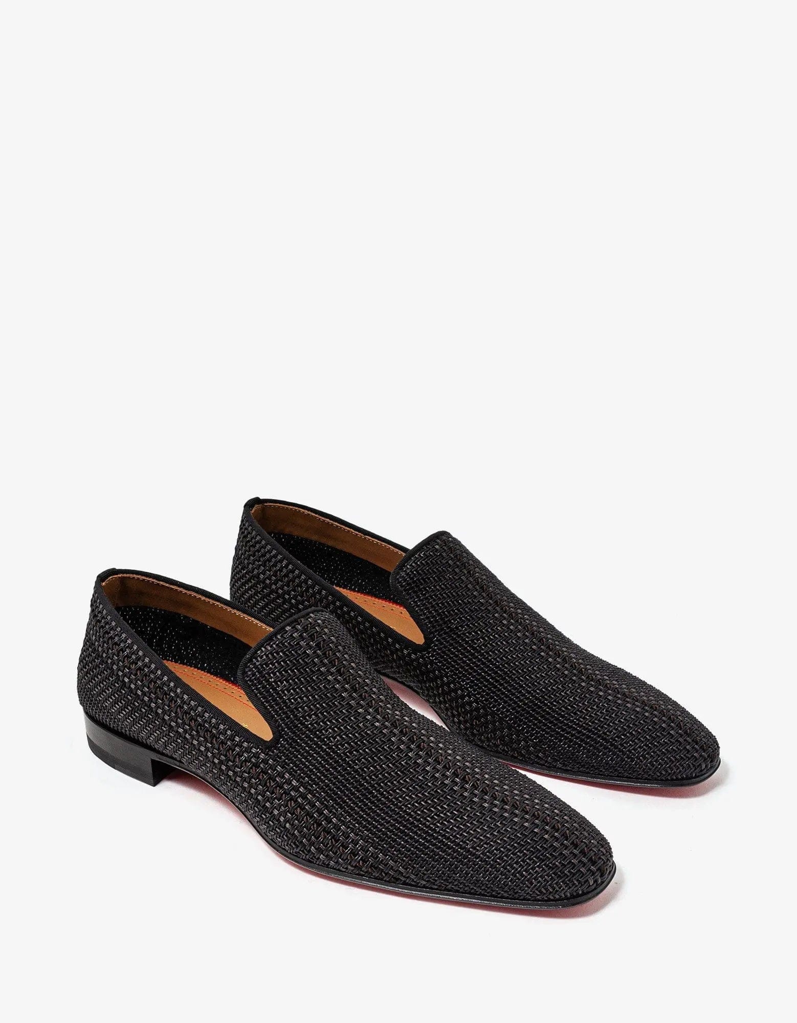 Men's leather loafers with a penny slotChristian Louboutin AC Dandelion Flat Brown Woven Loafer Men's leather loafers with a penny slotChristian Louboutin AC Dandelion Flat Brown Woven Loafer