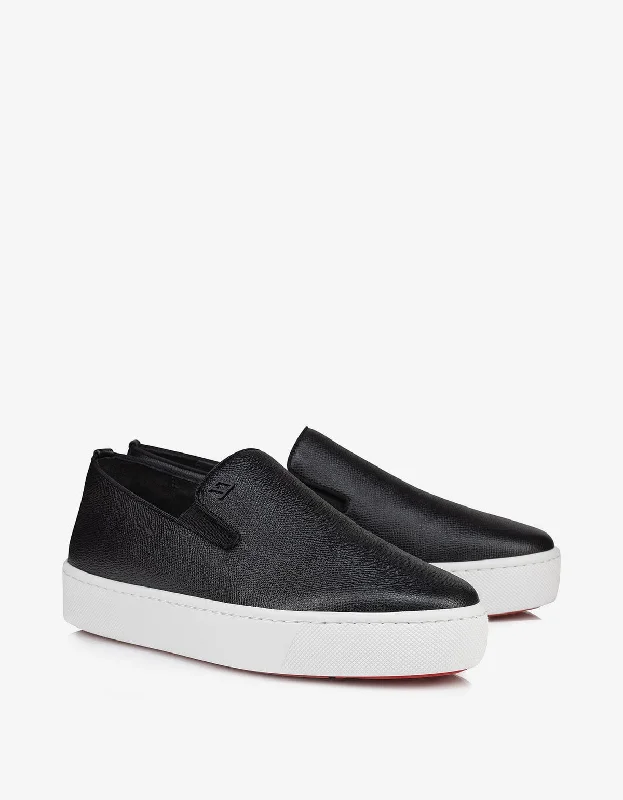 Men's loafers with a low - heeled designChristian Louboutin Black Boatissimo Trainers Men's loafers with a low - heeled designChristian Louboutin Black Boatissimo Trainers